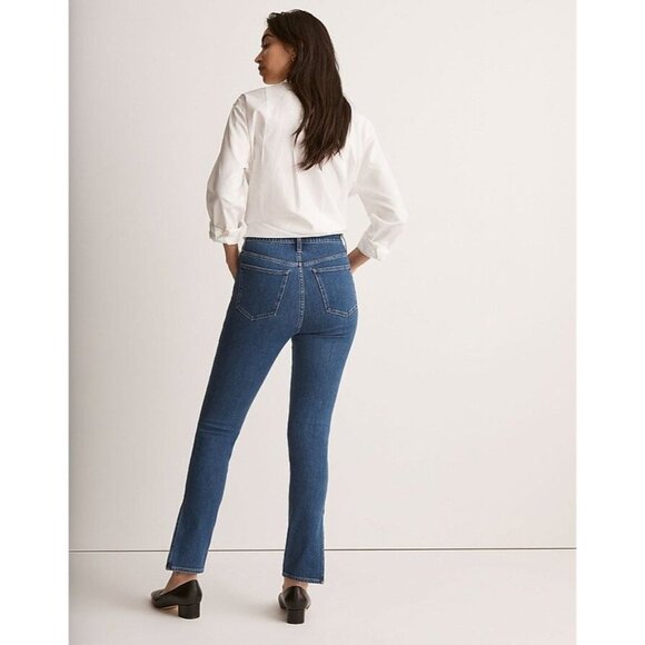 Madewell 11" High-Rise Roadtripper Skinny Jeans Slit-Hem Edition size 27 NWT - Picture 3 of 6